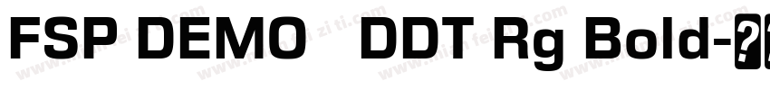 FSP DEMO   DDT Rg Bold字体转换